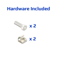 50-211-3SS MODULAR SOLUTIONS 120 BLACK NYLON PULL HANDLE<BR>STAINLESS STEEL HARDWARE 26MM X 137MM X 41MM
